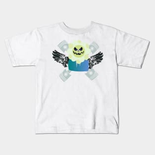 flower pumpkin Halloween design 2023 Kids T-Shirt